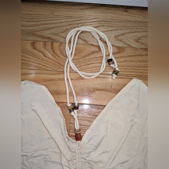 8. NWOT A.L.C. NINA RUCHED HALTERNECK TIE TOP - Picture 3 of 5